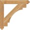 Ekena Millwork Merced Arts & Crafts Rough Sawn Bracket, Western Red Cedar, 4"W x 32"D x 32"H BKT04X32X32MRC03RWR - alternate 3
